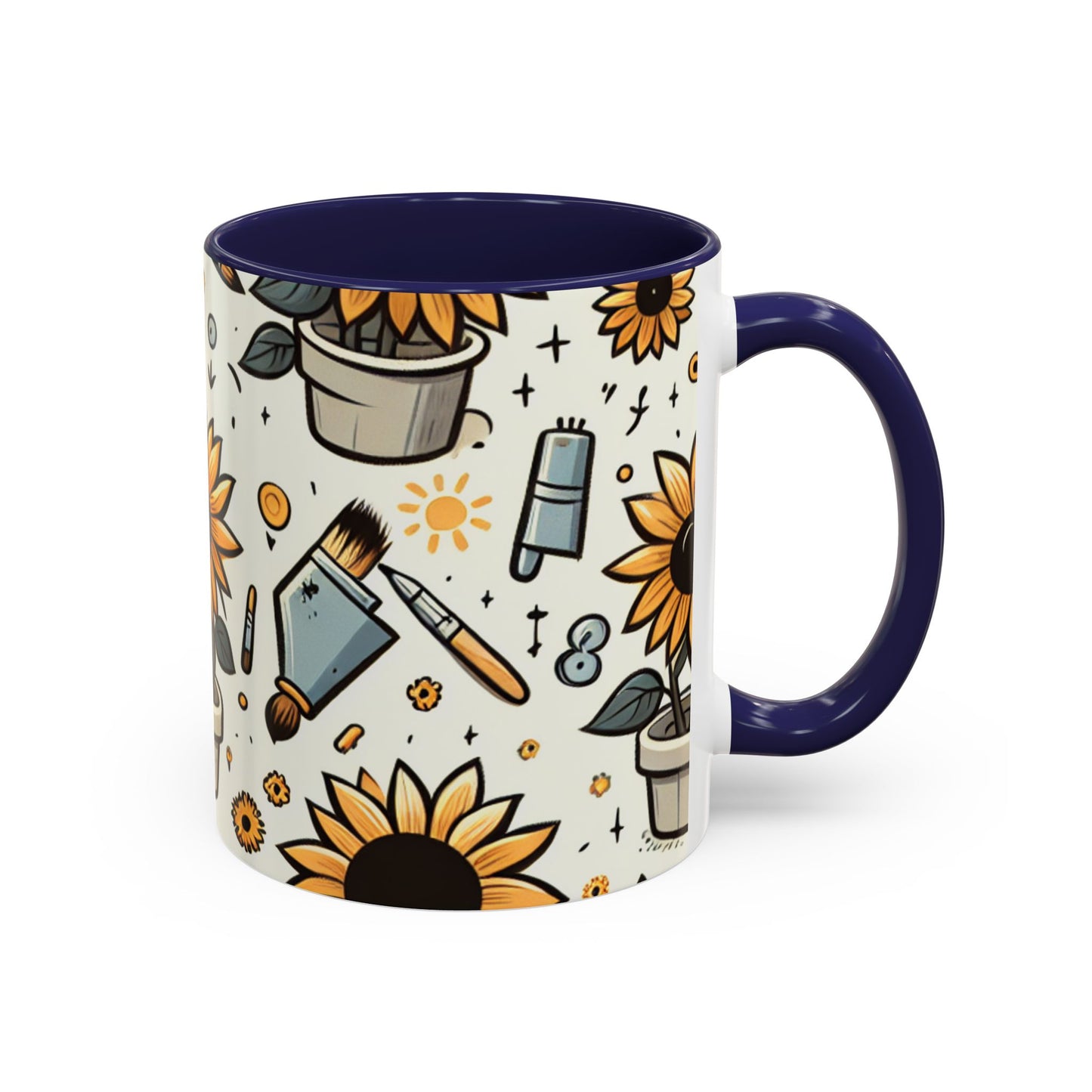 Sunflower Artistry Essence Pattern - Mugs