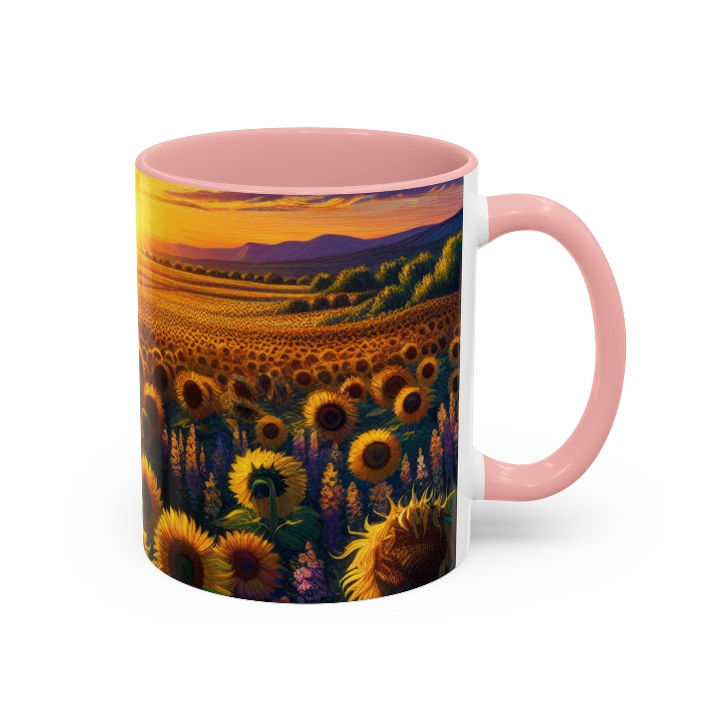 Sunset Serenade in Sunflower Valley - Mugs
