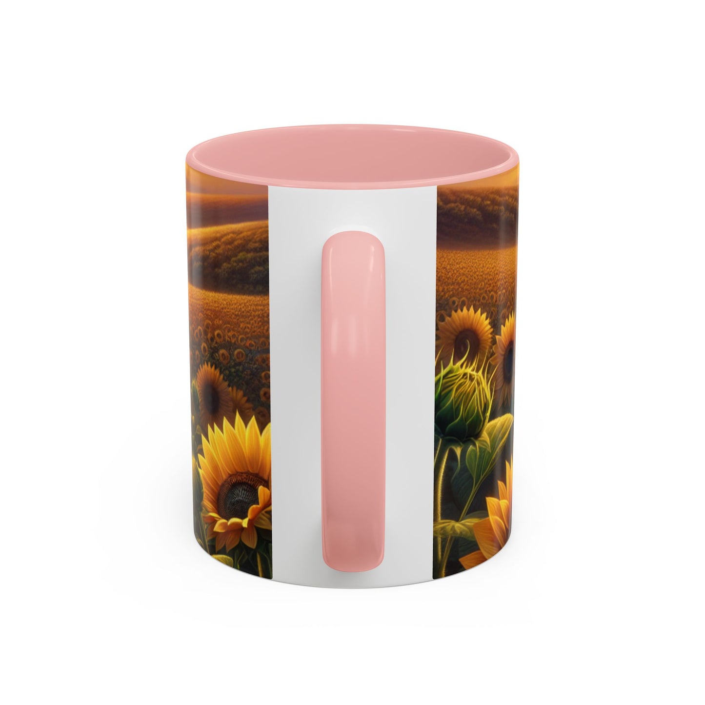 Amber Radiance Sunflower Fields - Mugs