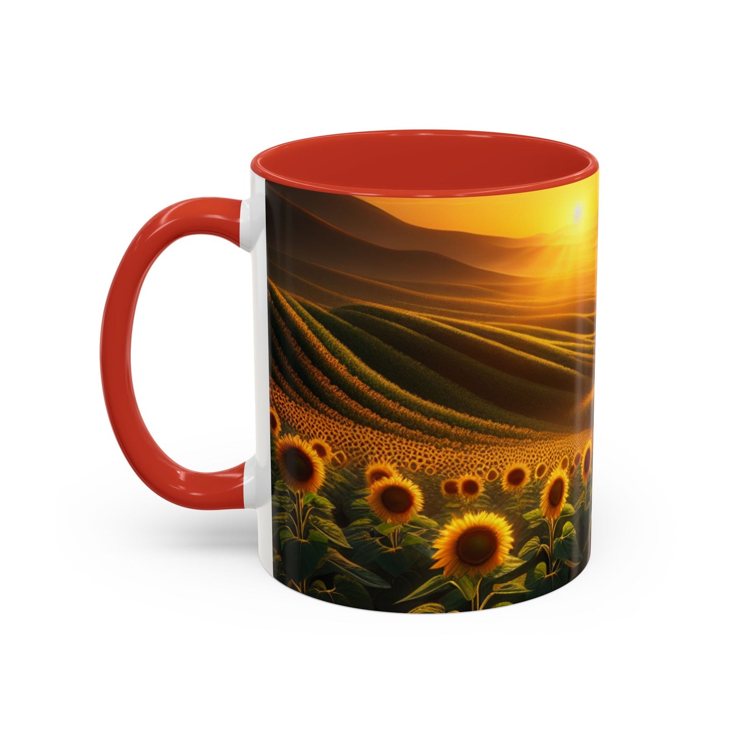 Amber Radiance Sunflower Valleys - Mugs