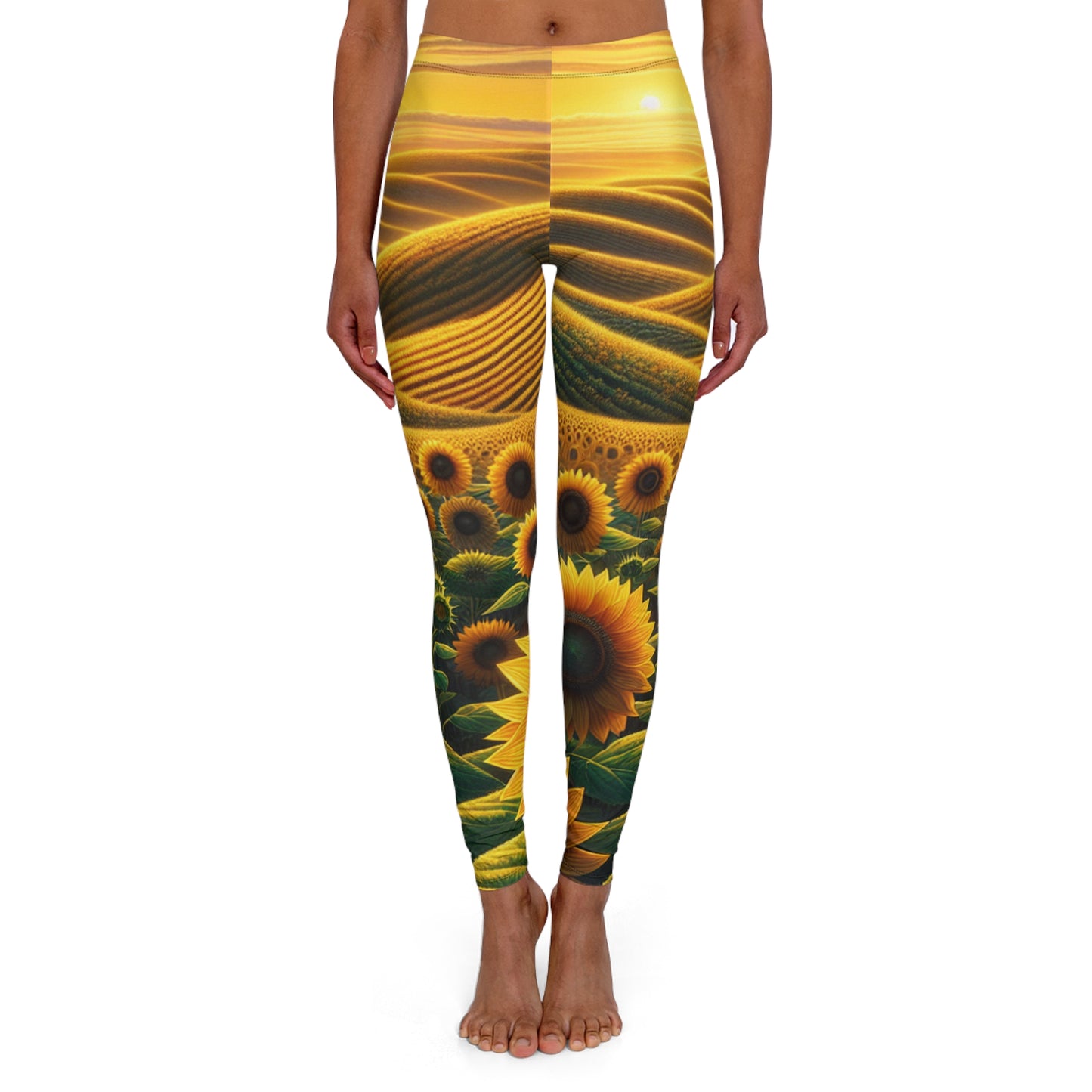 Amber Waves and Sunflower Blaze - Leggings