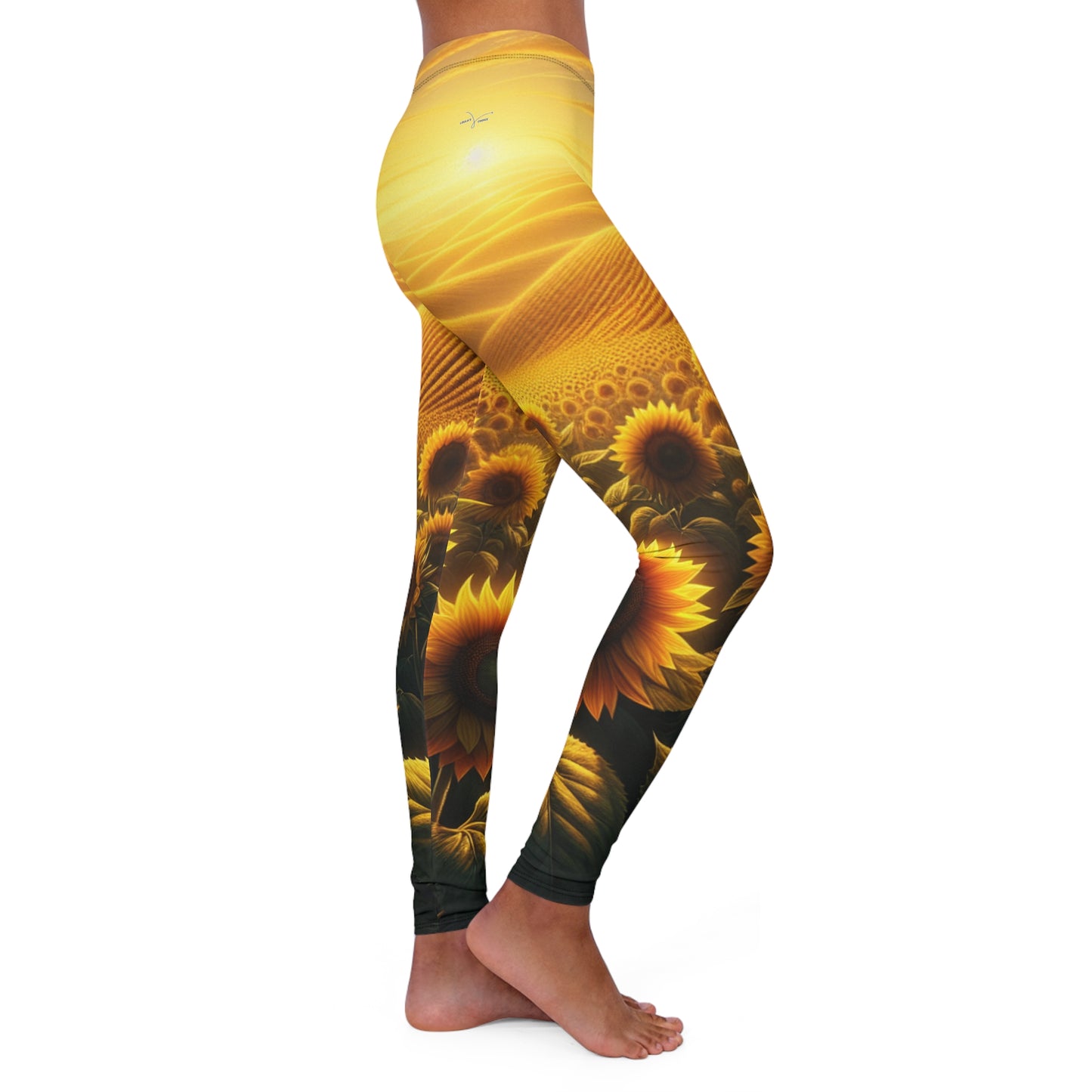 Golden Solstice Blossom - Leggings