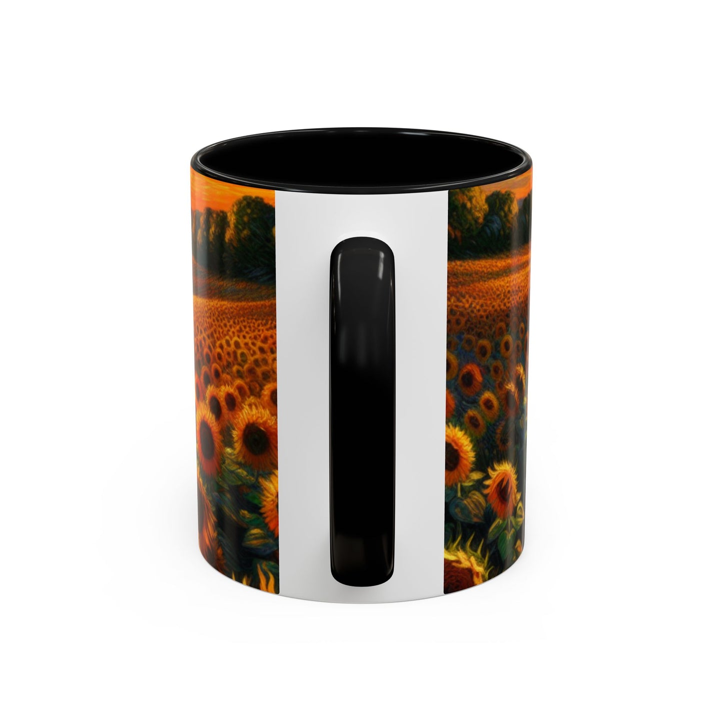 Sunset Whirl: Sunflower Symphony - Mugs