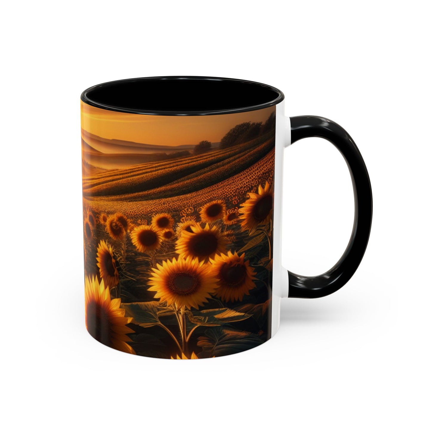Golden Hour Sunflower Bliss - Mugs