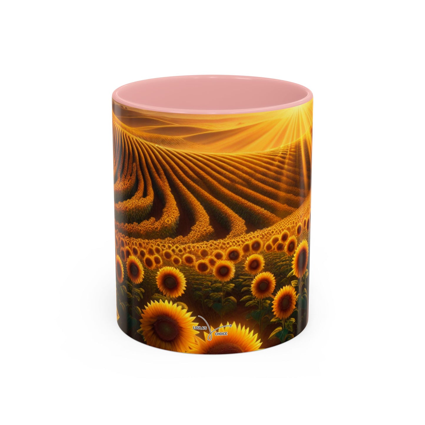 Amber Radiance Sunflower Fields - Mugs
