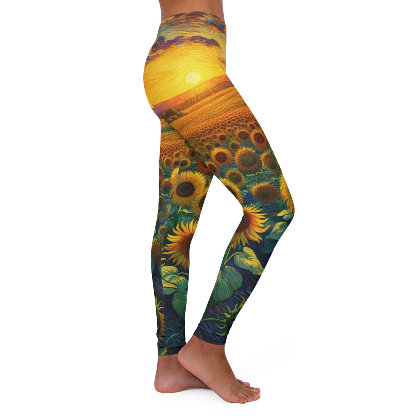 Sundrenched Helianthus Valley - Leggings
