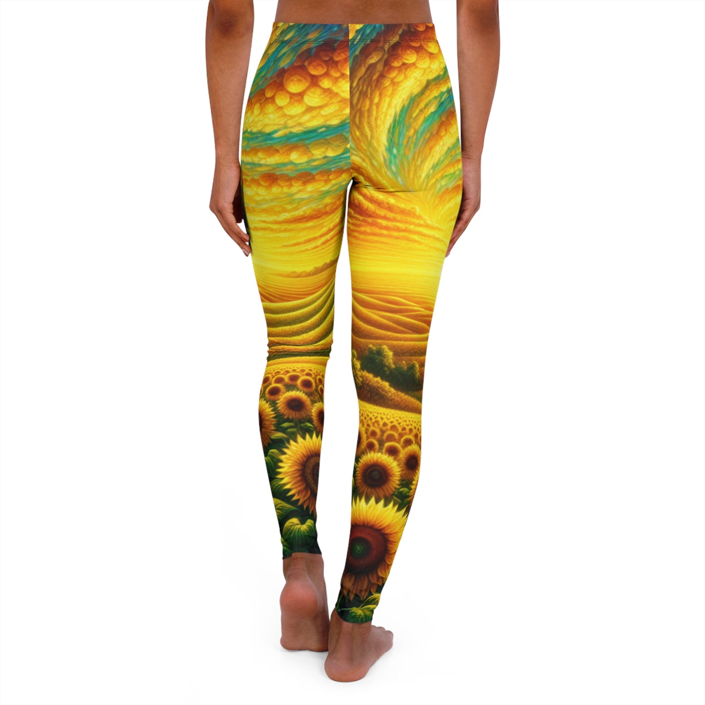Amber Waves of Bloom - Leggings