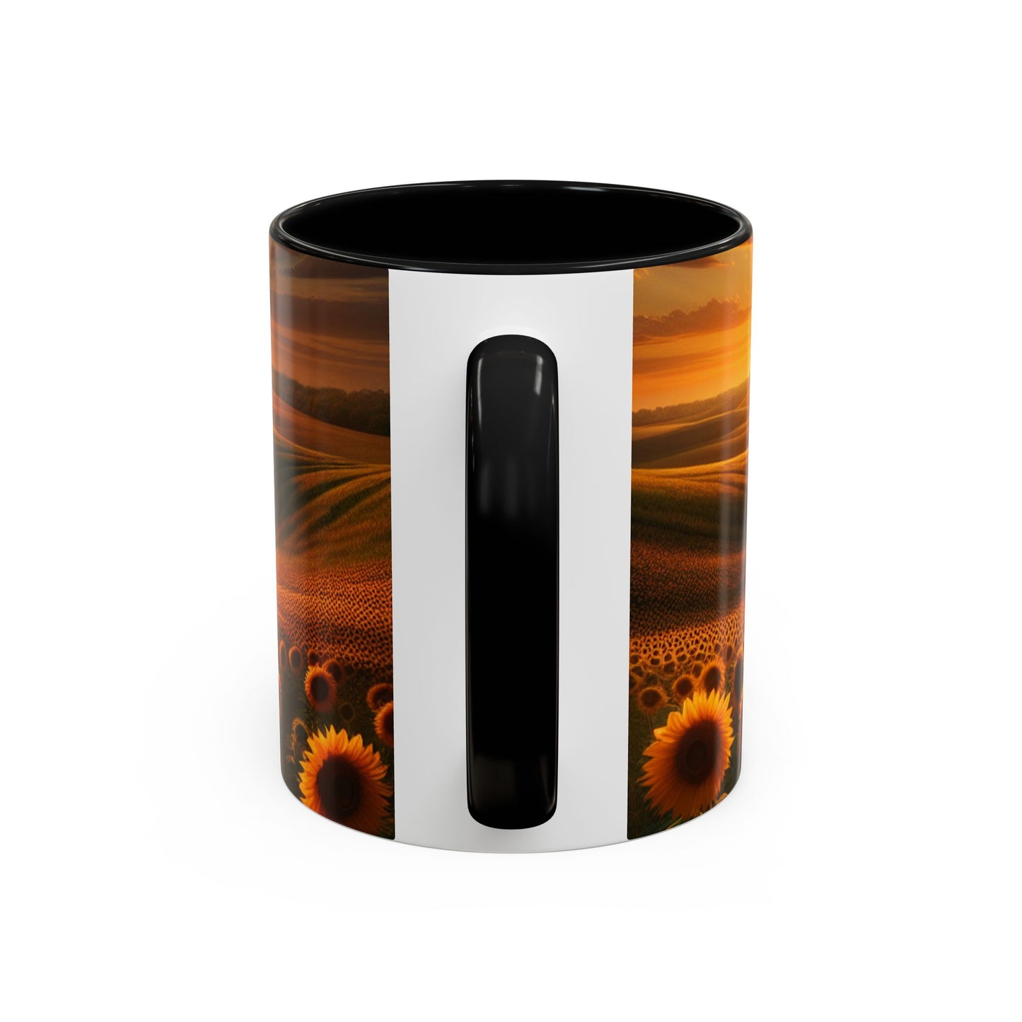 Amber Radiance Sunflower Fields - Mugs