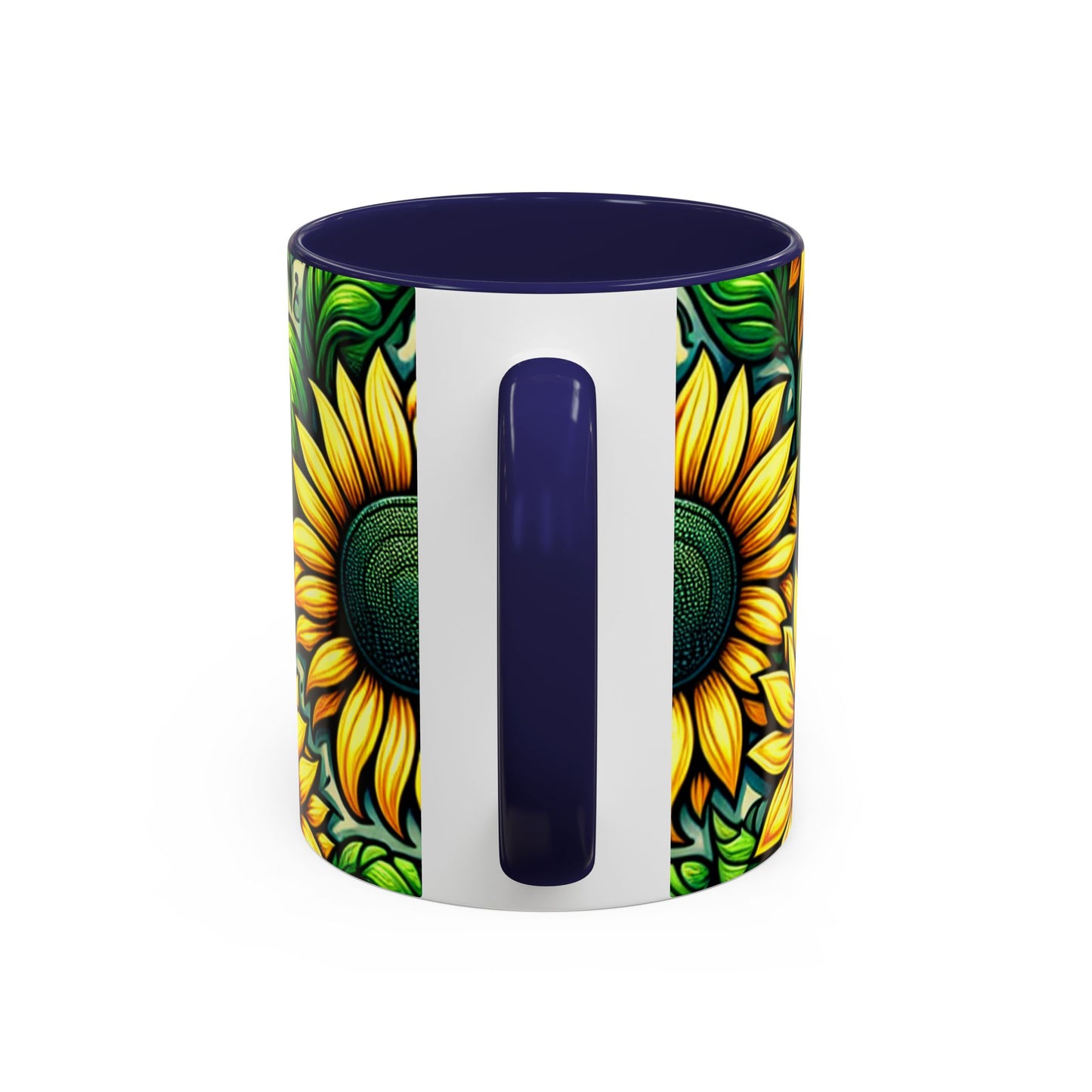 Verdant Helianthus Tapestry - Mugs
