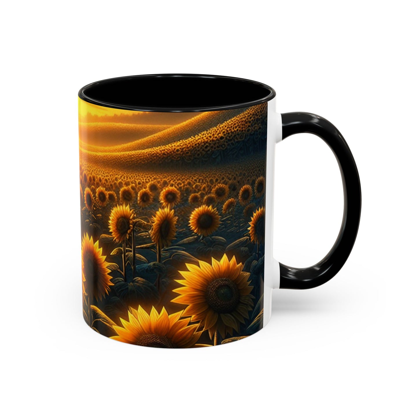 Golden Hour Sunflower Serenade - Mugs
