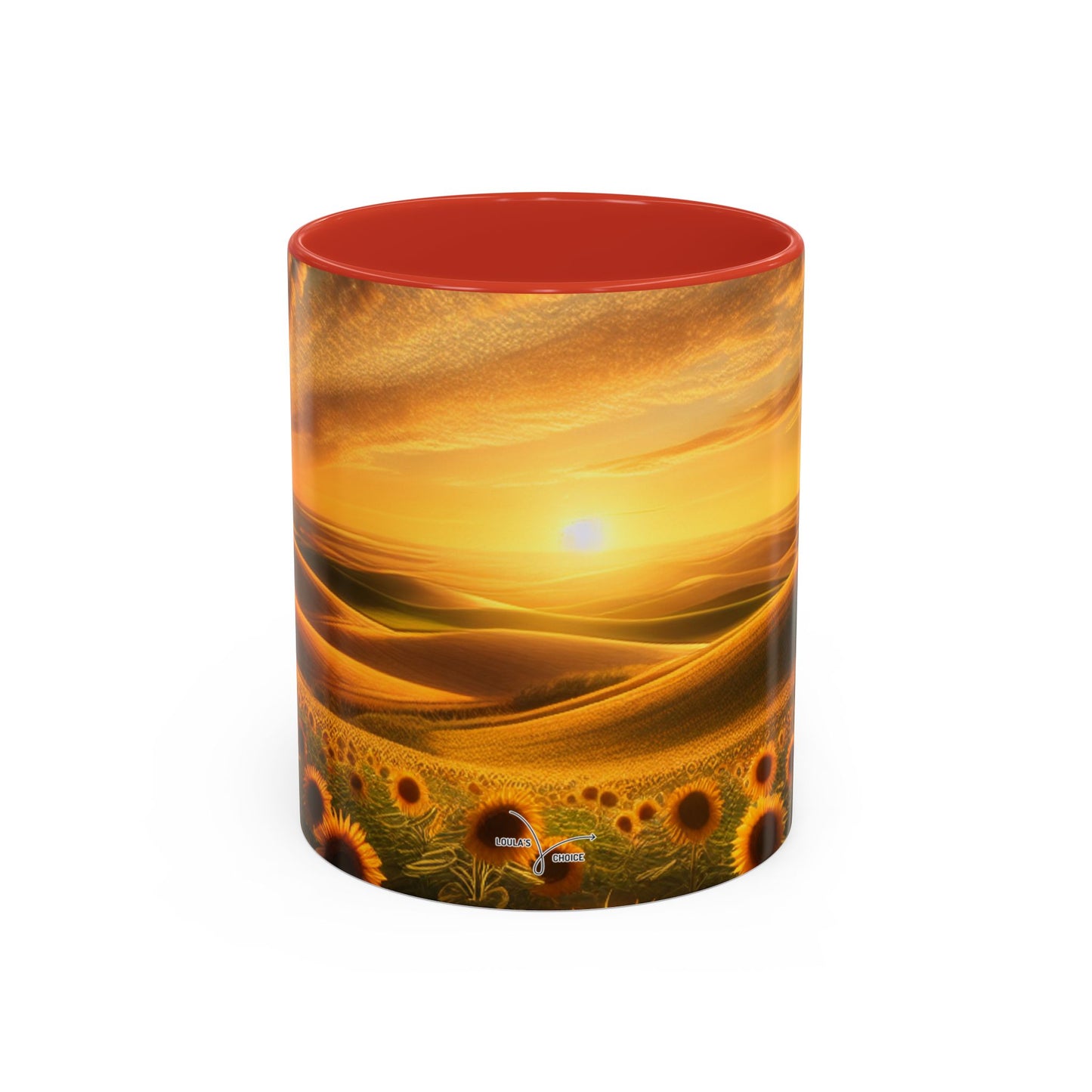 Sunset Amber Waves and Sunflower Bliss - Mugs