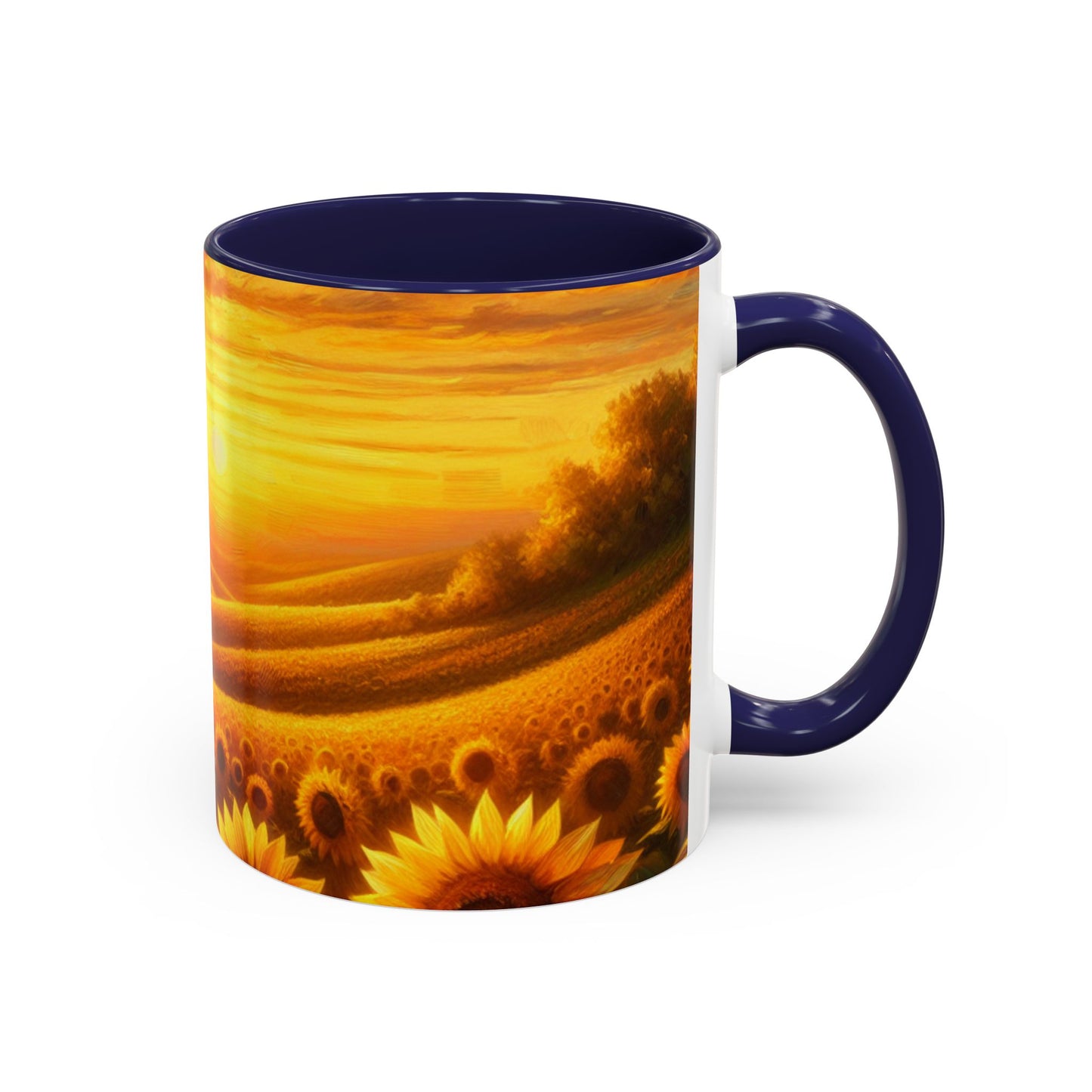 Golden Sunflower Majesty - Mugs