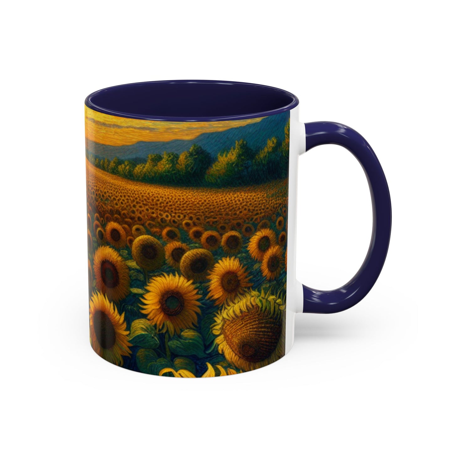 Sunset Sonata Sunflower Field - Mugs