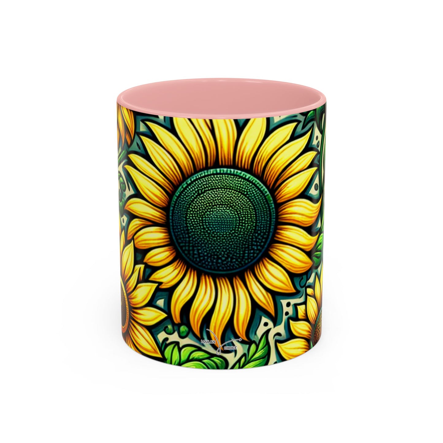 Verdant Helianthus Tapestry - Mugs