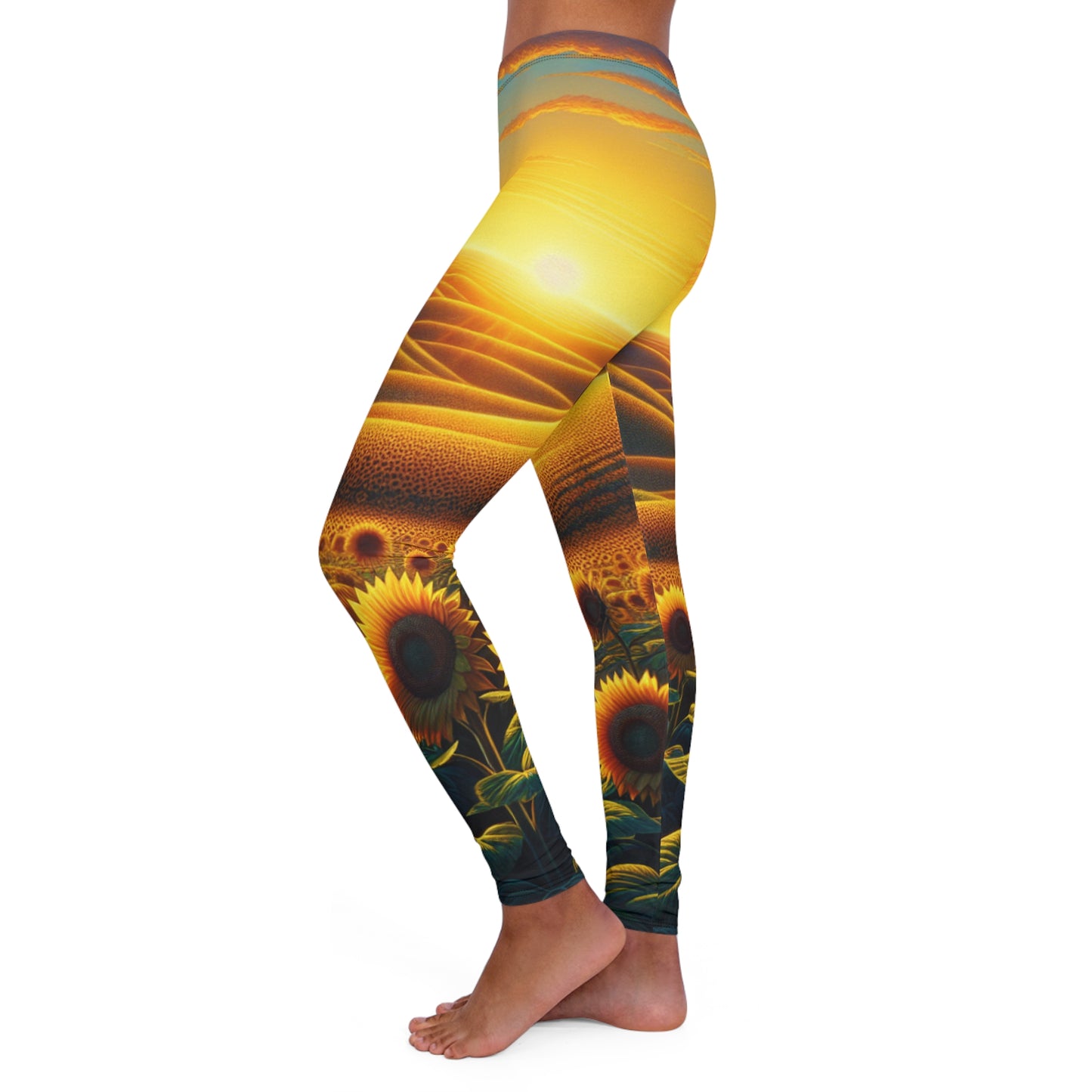 Amber Waves and Sunflower Blaze - Leggings