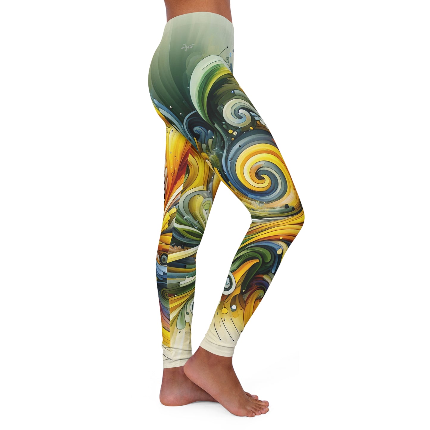 Spectrum Swirl Cascade - Leggings