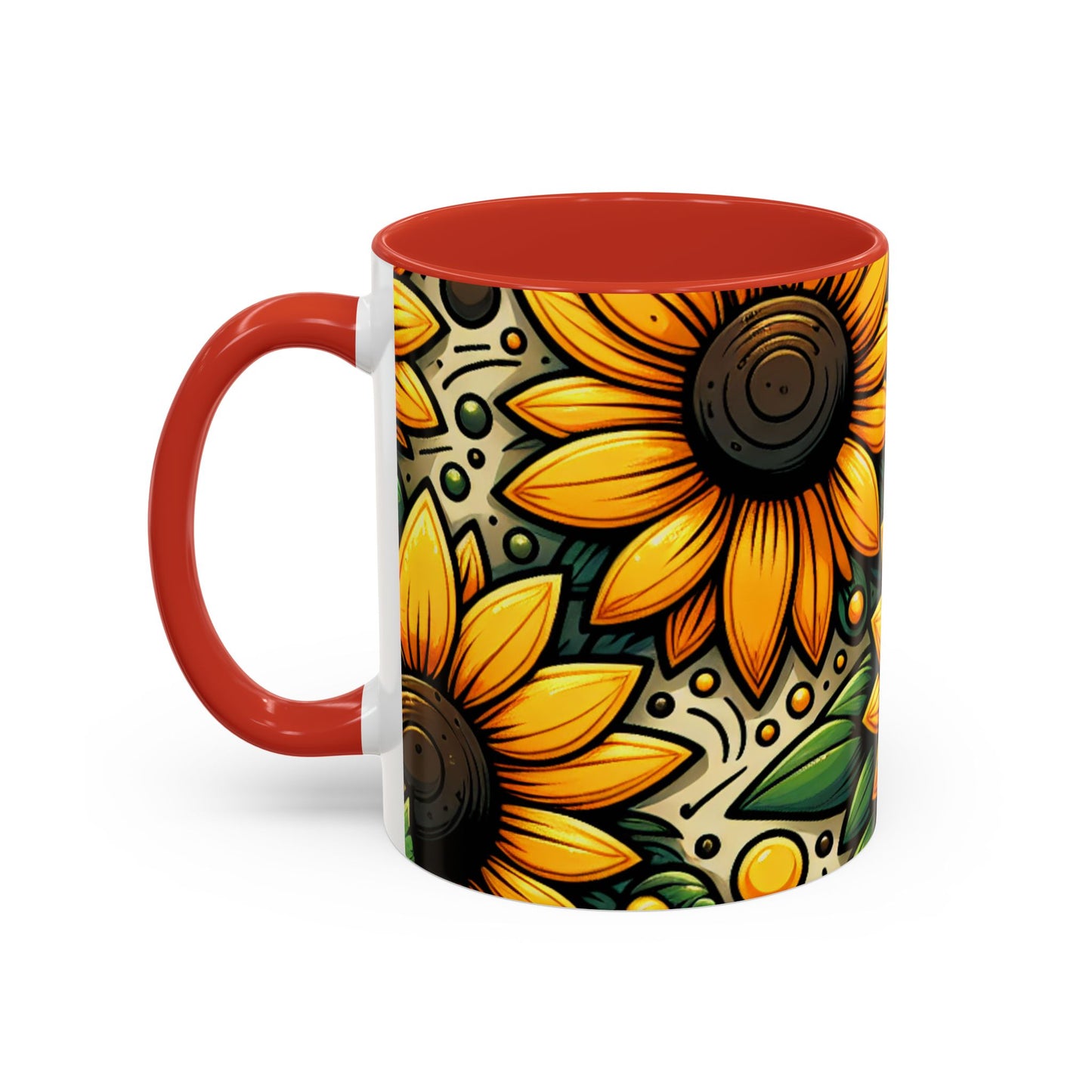 Sunflower Radiance Tapestry - Mugs