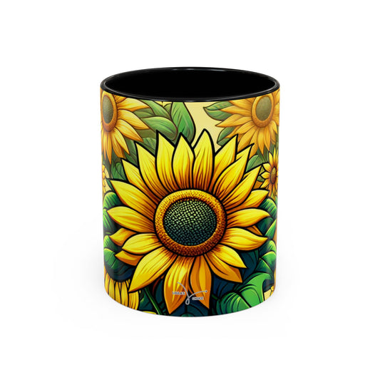 Golden Helianthus Haven - Mugs
