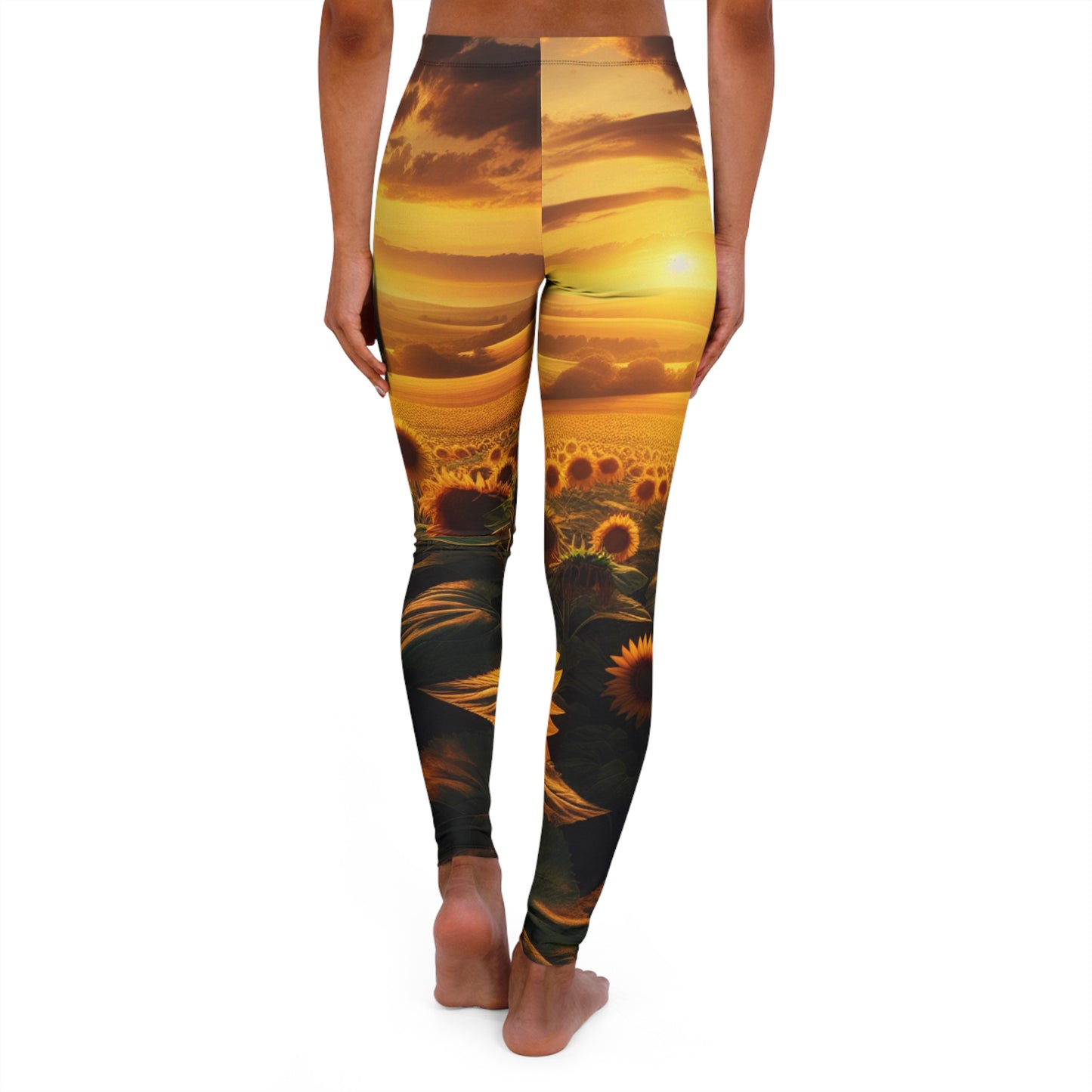 Amber Horizon Sunflower Fields - Leggings