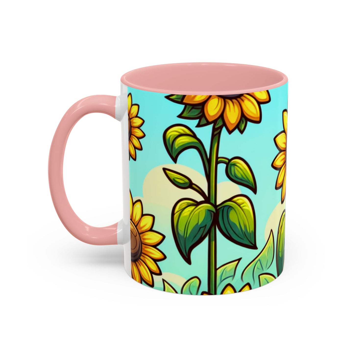 Sunshine Serenade Sunflower Array - Mugs