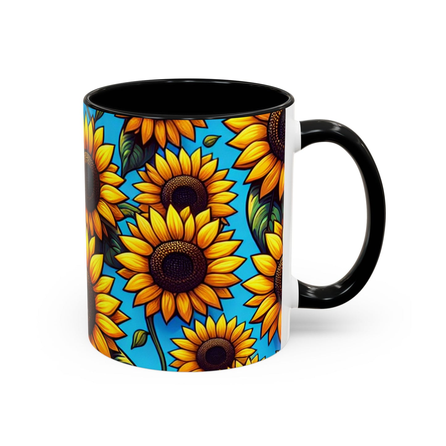 Azure Meadow Sunburst - Mugs