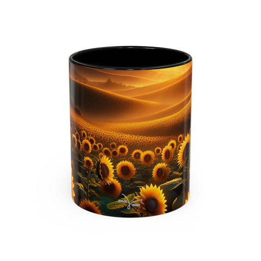 Amber Horizons Sunflower Array - Mugs