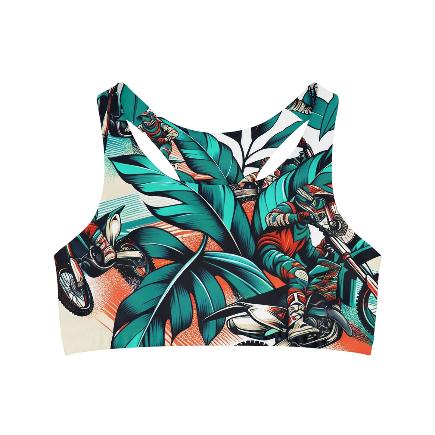 Tropical Moto Surge - Sports Bra