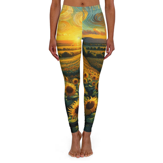 Sunflower Whirlwind Serenade - Leggings