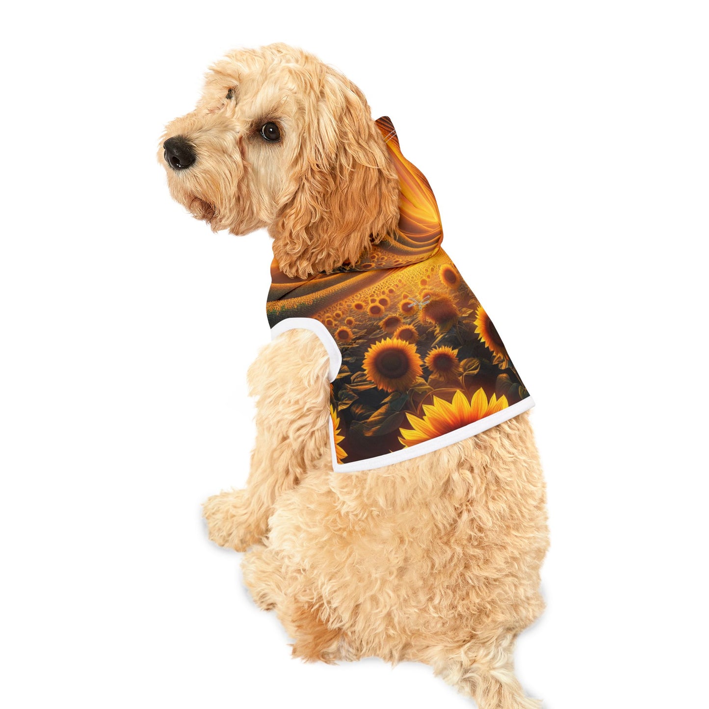 Amber Waves of Bloom - Pet Hoodie