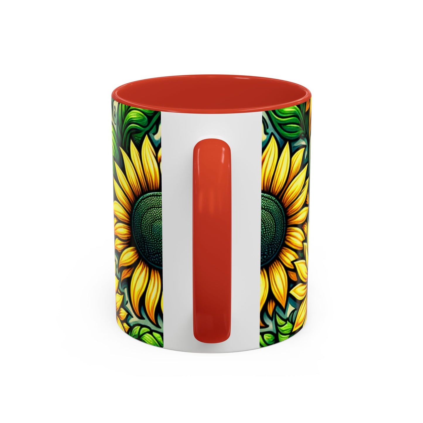 Verdant Helianthus Tapestry - Mugs