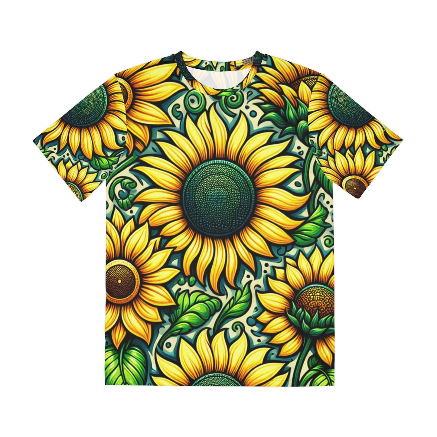 Verdant Helianthus Tapestry - Tee