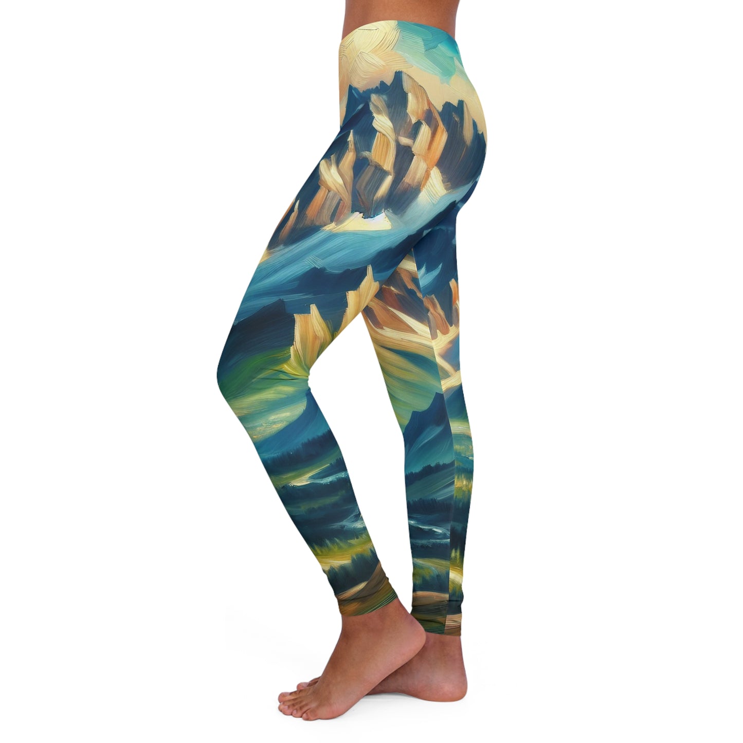 Majestic Alpine Dawn - Leggings
