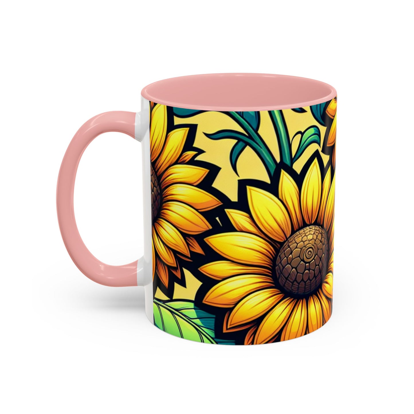Sunflower Radiance Symphony - Mugs