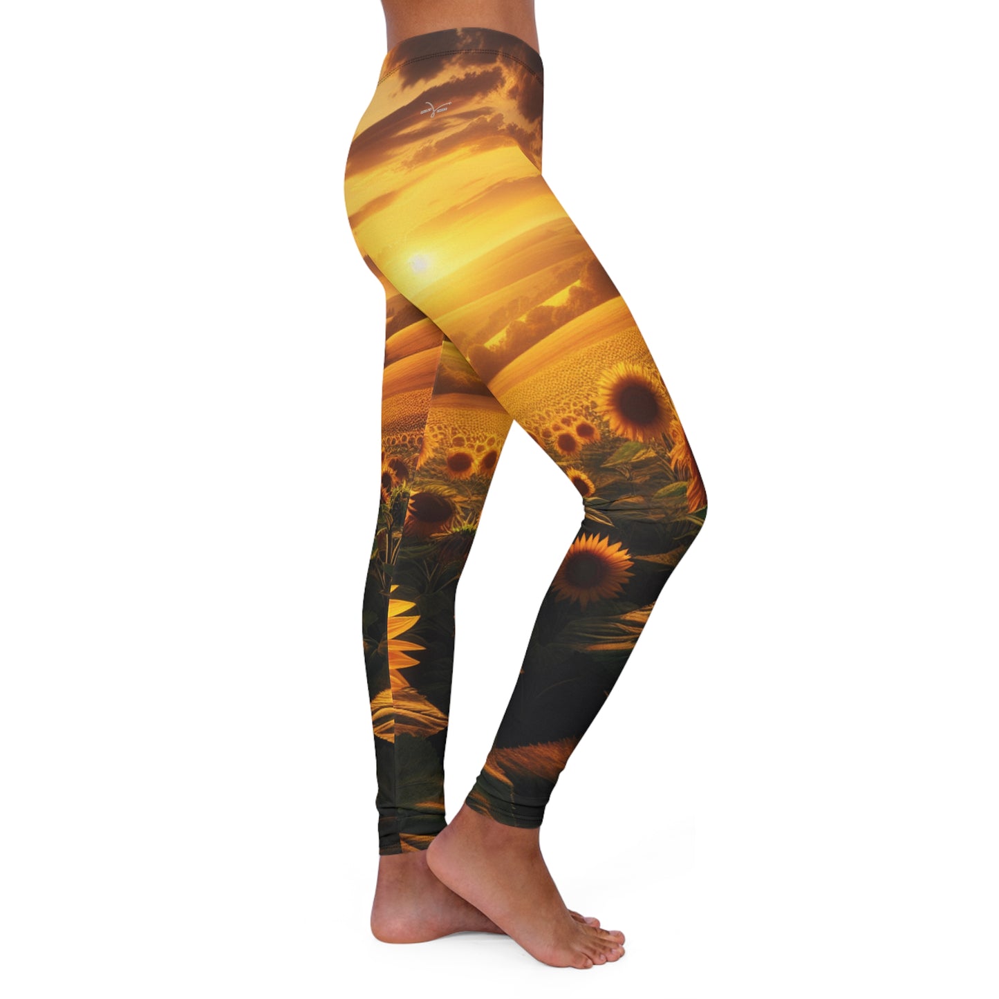 Amber Horizon Sunflower Fields - Leggings