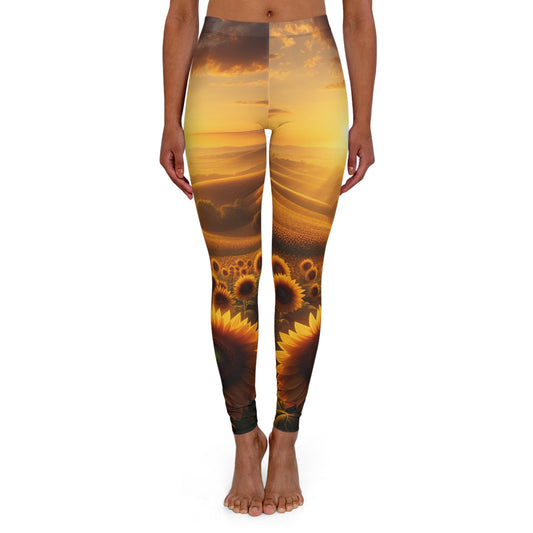 Amber Waves and Sunflower Blaze - Leggings