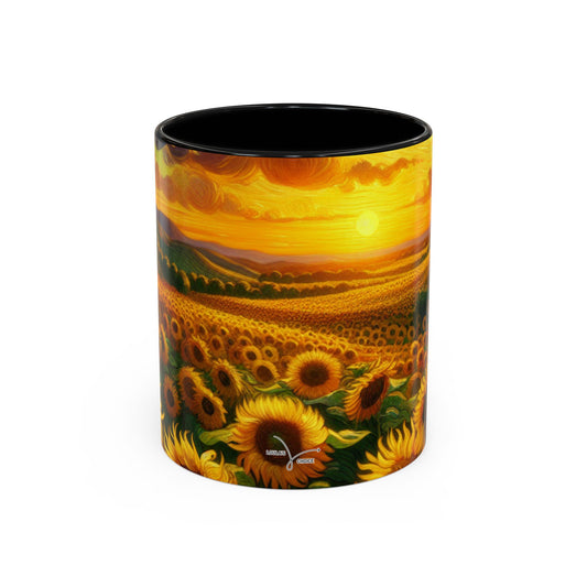 Golden Helios Tapestry - Mugs
