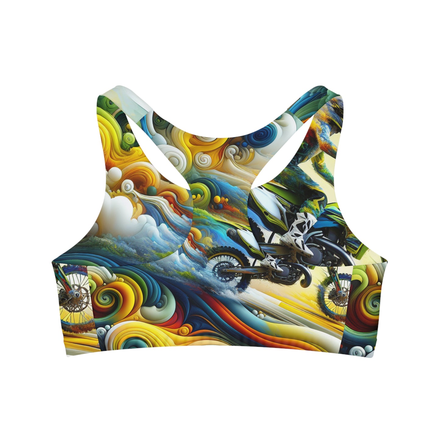 Chromatic Vortex Velocity - Sports Bra