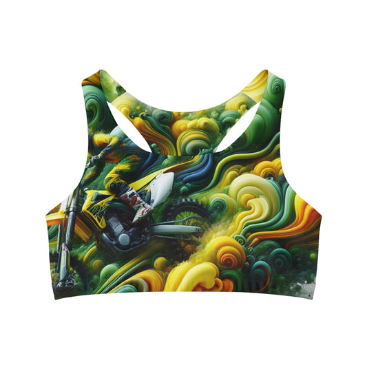MotoVortex Swirls - Sports Bra