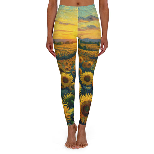 Golden Heliotrope Dreamscape - Leggings