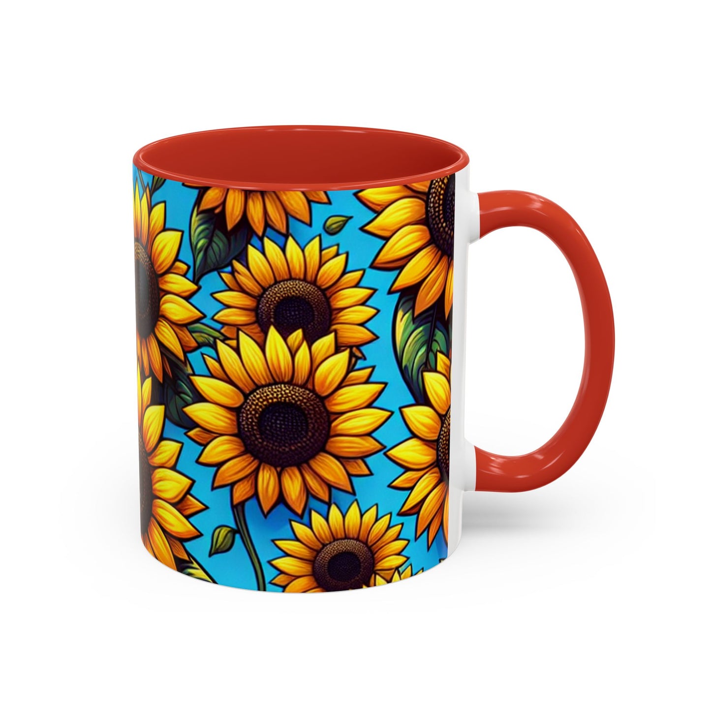 Azure Meadow Sunburst - Mugs