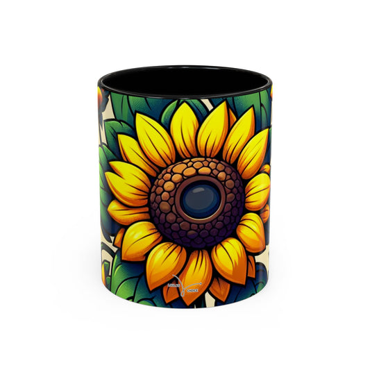 Golden Helianthus Haven - Mugs