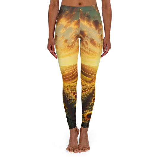 Amber Radiance Sunflower Valley - Leggings