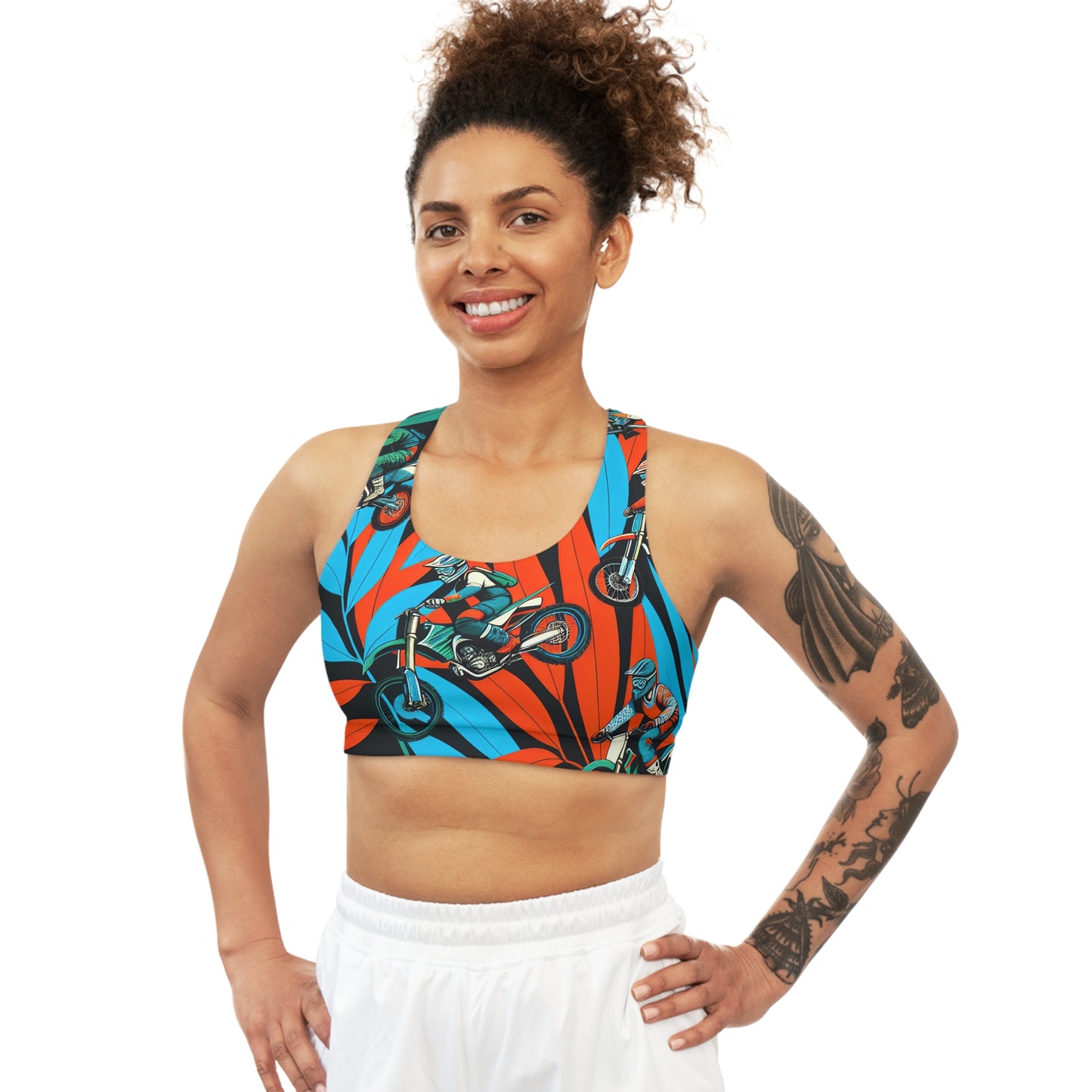 Tropical Moto Mayhem - Sports Bra