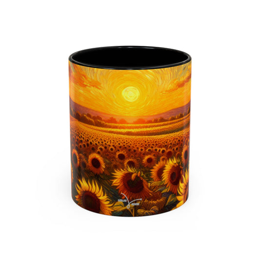 Sunflower Serenade at Dusk - Mugs