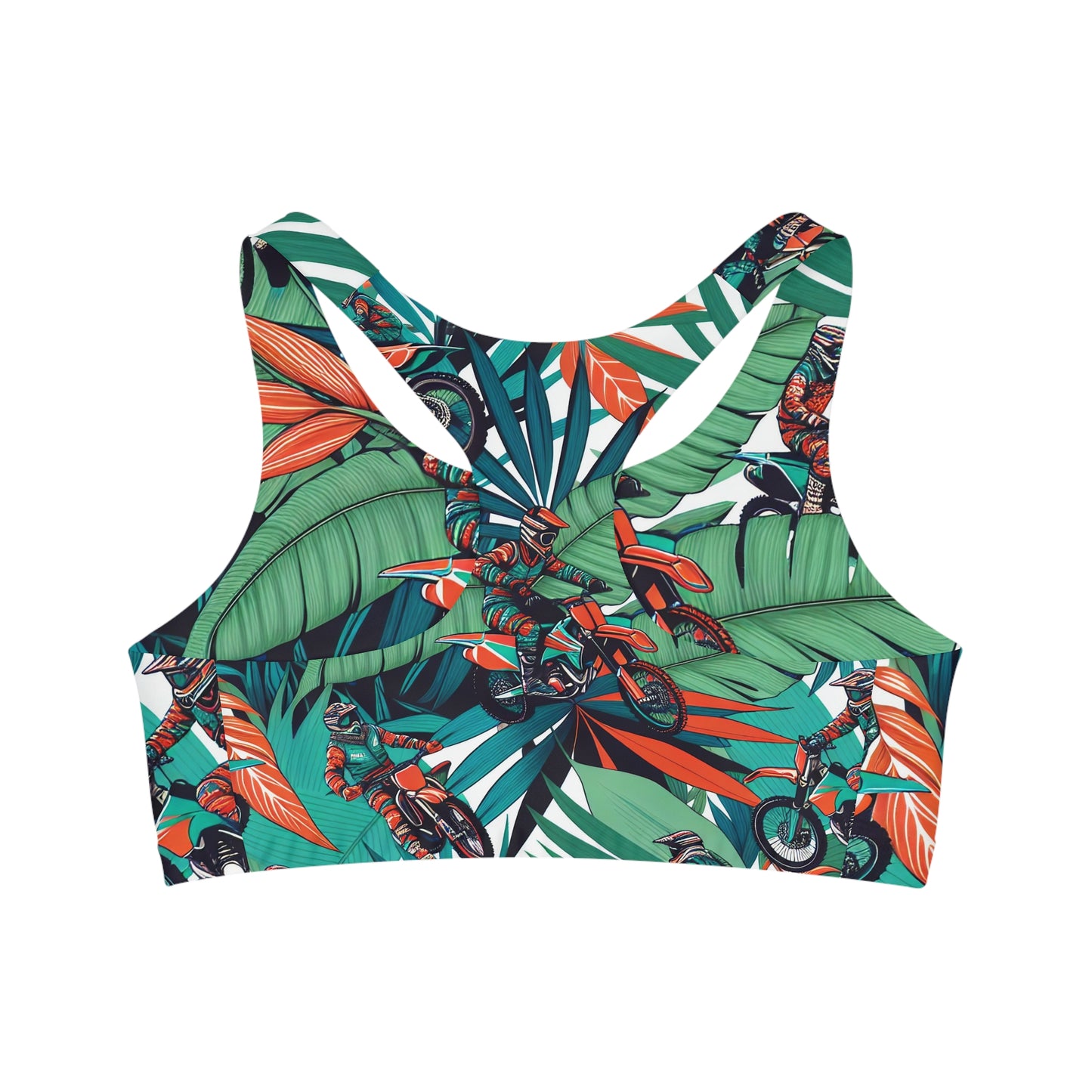 Tropical Trailblazer Motocross Mania - Sports Bra