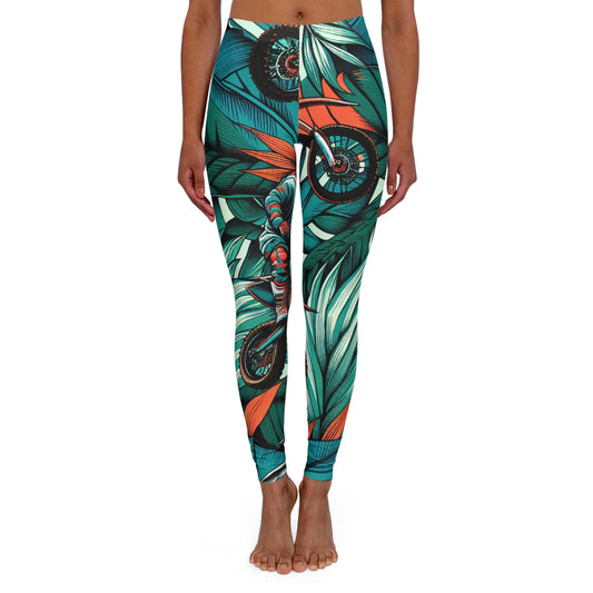 Tropical Moto Mayhem - Leggings