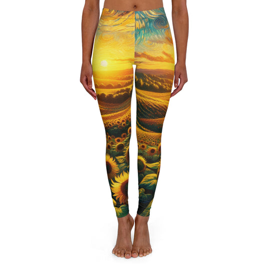 Sunflower Whirlwind Symphony - Leggings