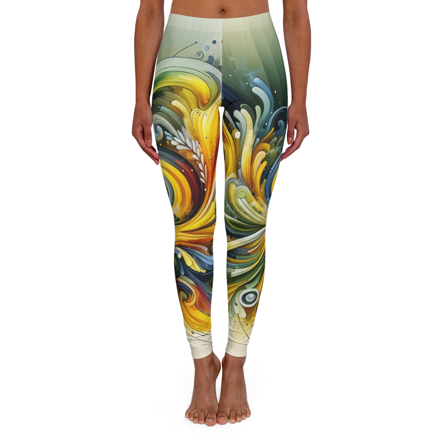 Spectrum Swirl Cascade - Leggings