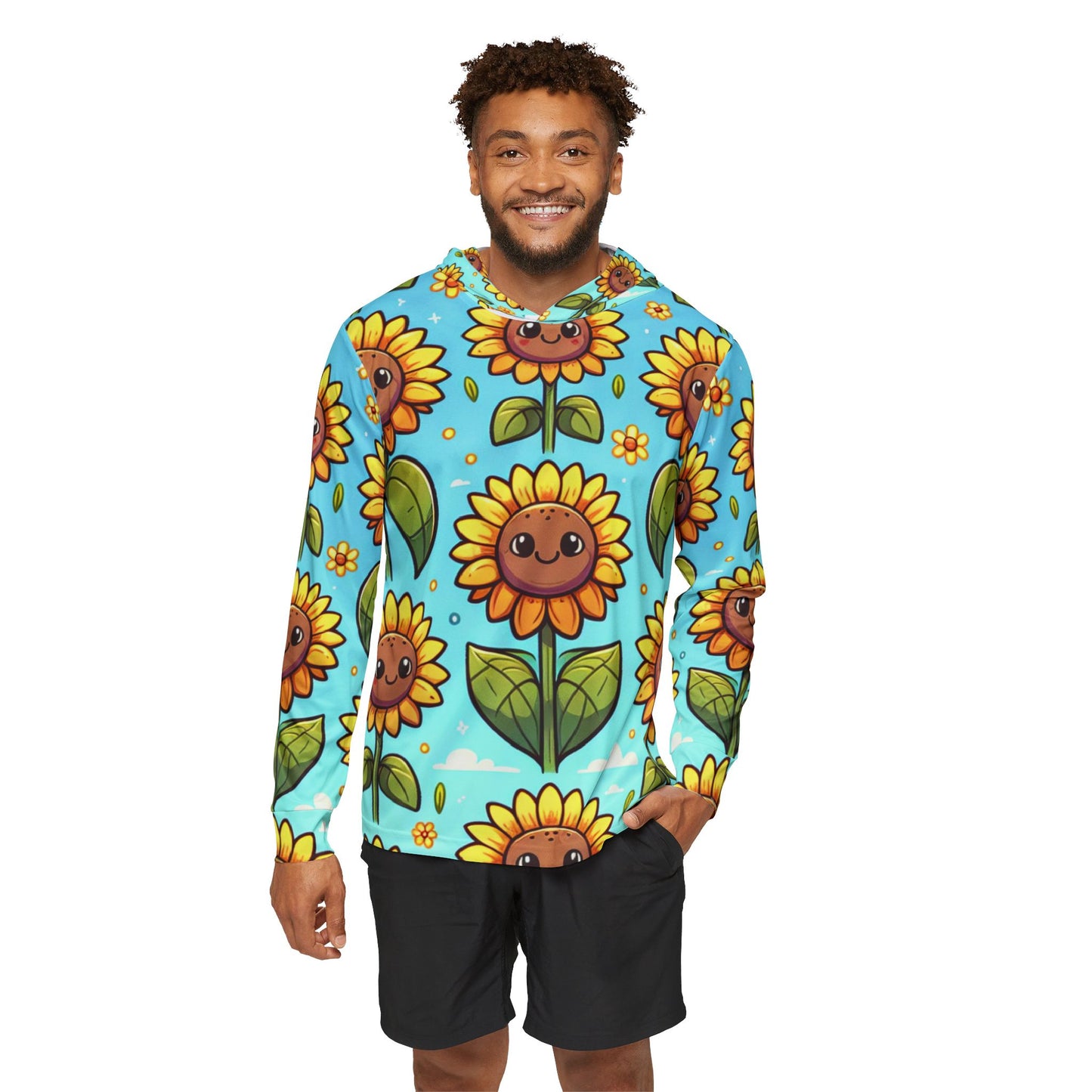 Cheerful Sunflower Smiles Pattern - Hoodie