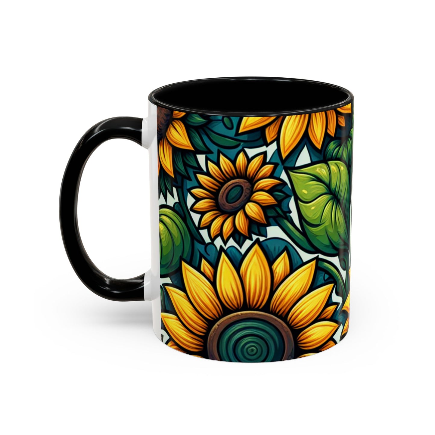 Verdant Blossom Sunflower Harmony - Mugs
